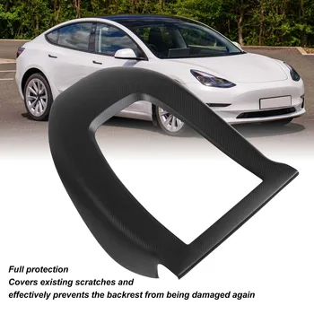 1 пара накладок из настоящего углеродного волокна, замена текстуры саржи 3K Для модификации автомобильных аксессуаров Tesla Model 3 Y