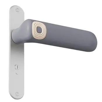 1 шт. Силиконовая дверная ручка L-образной формы, защитная крышка, защита от столкновений, аксессуары для детской спальни, гостиной