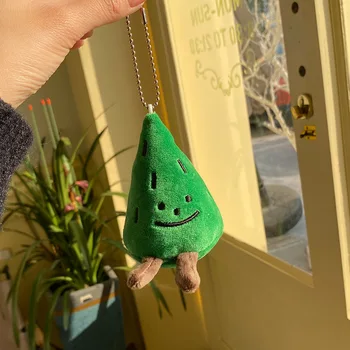 10 см Забавная креативная Плюшевая игрушка в виде сосны, детская зануда, милая Рождественская елка, плюшевый кулон, подарок для детей