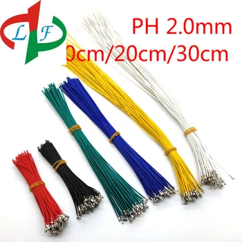 100ШТ PH2.0 Расстояние между клеммными проводами 2,0 мм Клеммный электронный провод с одной головкой 10 см/20 см/30 см Соединительный кабель