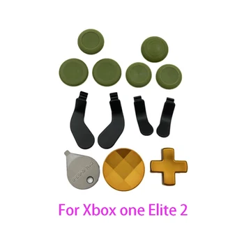 13 шт./компл. металлических кнопок для Xbox one elite 2, беспроводной контроллер, крышка джойстика, кнопка-манипулятор, полный набор кнопок для замены