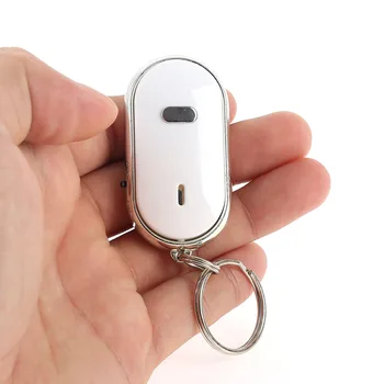 1ШТ Свисток Key Finder Мигающий Звуковой Сигнал Управления Звуком Сигнализация Анти-Потерянный СВЕТОДИОДНЫЙ Брелок Для Ключей Finder Высокое Качество Smart Key Finder