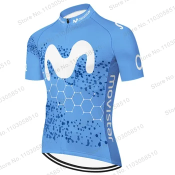 2023 Велосипедная рубашка Movistar, Летняя Велосипедная майка Mtb, Одежда для горных велосипедов, Дышащая Велосипедная майка с коротким рукавом