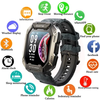 2023 Новые Спортивные Смарт-Часы Для Плавания Мужские smartwatch глубиной 50 м IP68 водонепроницаемые фитнес-Часы Bluetooth Для Android ios smartwatch Мужские