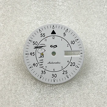 28,5 мм циферблат NH36 с мультяшным рисунком Без светящегося циферблата для часов NH36A 4R36 Механизм Аксессуары для часов Запасные Части