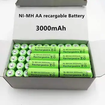 4 ~ 20 ШТ 1,2 В 3000 мАч NI MH AA Аккумуляторные батареи для предварительной загрузки NI-MH Аккумуляторные батареи для повторной загрузки Micrfono De La Cmara
