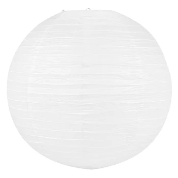 6 X китайско-японский бумажный фонарь с абажуром для свадебной вечеринки, 50 см (20 дюймов) кремово-белый