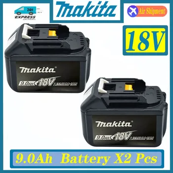 9.0Ah 18V Сменный аккумулятор Makita 18V BL1830 BL1830B BL1840 BL1840B BL1850 BL1850B светодиодный индикатор перезаряжаемой батареи