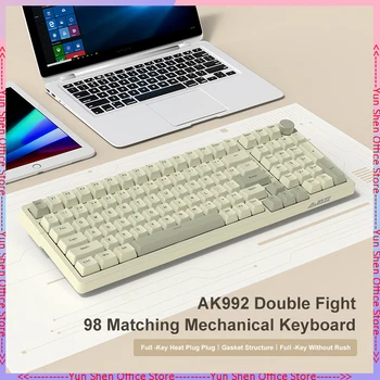 Ajazz Ak992 Однорежимная проводная механическая клавиатура Usb, беспроводная Специальная игровая клавиатура для игрового офиса, 99 клавиш