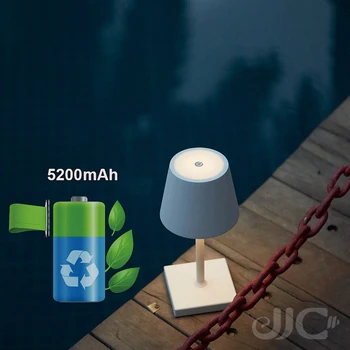 JJC светодиодная беспроводная настольная лампа Poldina Mini Pro с USB-аккумулятором для ресторана, столовой, гостиной, бара, отеля Dec