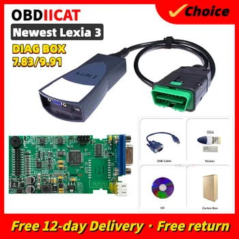 OBDIICAT Lexia3 с Серийной Прошивкой 921815C Golden PCB PP2000 Diagbox V7.83 S.1279 Интерфейс OBD2 Сканер Автомобильные Диагностические Инструменты