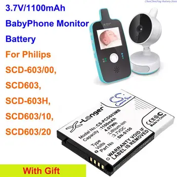 OrangeYu 1100 мАч Аккумулятор для монитора BabyPhone N-S150, SN-S150 для Philips SCD603, SCD-603/00, SCD-603H, SCD603 /10, SCD603/20