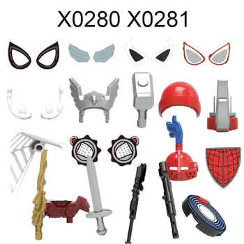 X0280 X0281 Популярные персонажи фильмов, мини-строительные блоки-головоломки, кирпичи, фигурки из АБС-пластика для коллекций детских игрушек