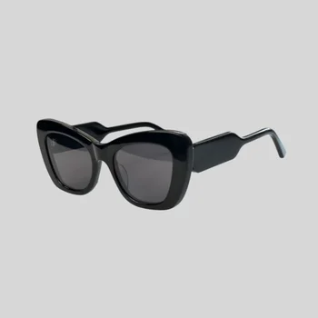 Ацетатный квадратный Ретро Коричневый Трендовый продукт Солнцезащитные очки для женщин Черные Брендовые Дизайнерские Модные Женские и женские солнцезащитные очки для девочек UV400
