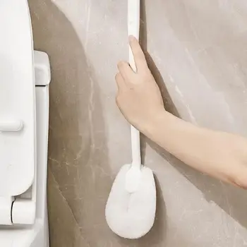 Волокнистая щетка для унитаза С сильным моющим средством Белые чистящие средства Предметы первой необходимости для ванной Комнаты Товары для дома Туалетные принадлежности Мягкие