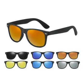 Высококачественная матирующая рамка для ПК с поляризационными линзами UV400, оригинальные классические овальные солнцезащитные очки для любой формы лица