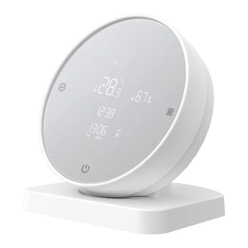 Датчик температуры и влажности Wi-Fi Tuya Smart с ЖК-дисплеем, приложение/голосовое управление