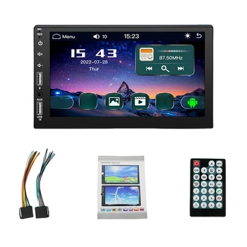 Двойной USB FM-радио 7-дюймовый Автомобильный MP5-плеер С Сенсорным Экраном, совместимый с Bluetooth Емкостный Экран для Apple / Android Image Link SD-Карта