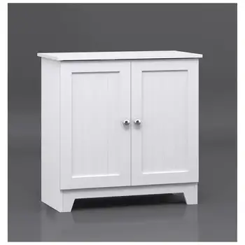 Двухдверный шкаф Redmon, современный кантри, белый, 23,50 Ш x 11,75 Г x 23,50 В Мебель для дома Мебель для спальни
