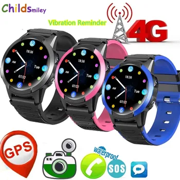 Детские смарт-часы 4G, браслет для отслеживания положения детей, водонепроницаемый IP67, WIFI, LBS, GPS, SOS, монитор видеозвонков, сеть SIM-карт.