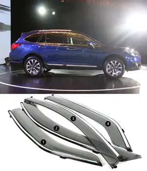 Для Subaru OUTBACK 2015-2021 Стайлинг автомобиля Хромированное окно автомобиля солнцезащитный козырек Защита от дождя Защита от солнца/дождя Внешняя отделка YJF