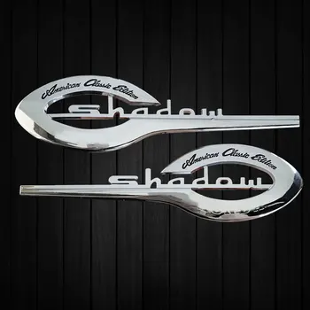 Для мотоцикла Honda Shadow VT VTX 400 500 600 750 1100 Хромированная 3D эмблема Значок Наклейка Наклейка на топливный бак Защитная накладка на бак Наклейка