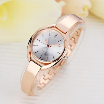 Женские часы-браслет, модное женское платье, женские наручные часы, роскошные кварцевые часы из розового золота, Прямая поставка