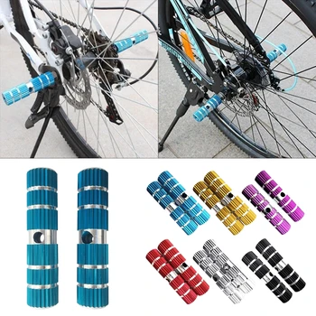 Задние подножки для трюков, подставка для ног с цилиндрической педалью из алюминиевого сплава для велосипедов BMX