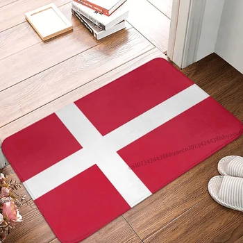 Коврик для ванной с национальным флагом Дании, коврик для кухни, коврик для входной двери, украшение дома
