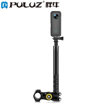 Крепление для руля мотоцикла и велосипеда PULUZ, аксессуар для фотосъемки, кронштейн для камеры, адаптер с подставкой для монопода