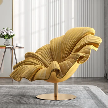 Кресло для отдыха Дизайнерское скандинавское кресло Передвижной пол Роскошное кресло для гостиной с мебелью для спальни
