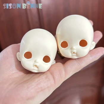 Куклы SISON BENNE Mini Head, смола, милая головка, можно открывать только голову без игрушки для макияжа лица