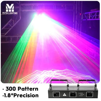 Лазерное шоу RGB с 3 объективами и 3 головками для освещения сцены рождественского клуба DJ Disco