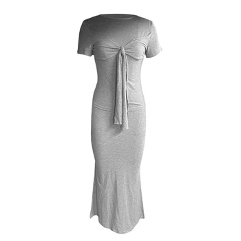 Летние наряды hirigin, клубная одежда, женский сексуальный комплект из двух частей с длинной юбкой, укороченный топ с повязкой с коротким рукавом и облегающая длинная юбка