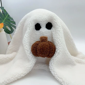 Милый Призрак Гас с тыквенной подушкой Кукла-призрак из тыквы на Хэллоуин, жуткие подушки для дивана-кровати, украшения для дома на диване Kawaii
