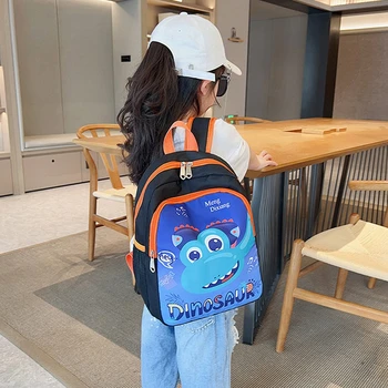 Милый рюкзак с динозавром для детей, студентов, школьные сумки с мультяшным котом-единорогом, детские ранцы для мальчиков и девочек, сумка для книг в детском саду