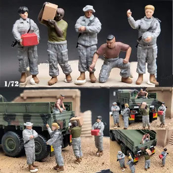 Модель в масштабе 1:72, 5 шт., поставка логистики США, 5 игрушек-солдатиков, аксессуары для сцены морской пехоты, куклы, коллекция подарков для показа
