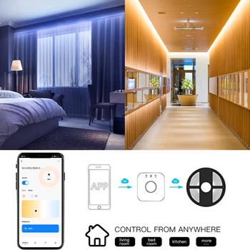Модуль Интеллектуального Диммера ZigBee Swtich RGB CCT для светодиодной ленты Smart Life Tuya App Control с Alexa Echo Goolge Home