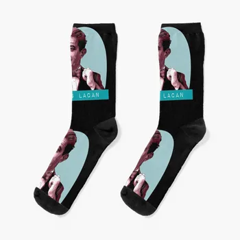 Мужские МОДНЫЕ носки Lacan, подарок на день Святого Валентина для парня, нескользящие футбольные носки, баскетбольный мяч