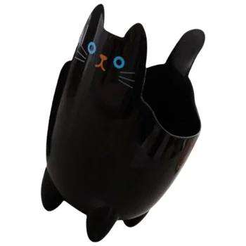 Мусорное ведро в форме кошки Для офисного мусора, Маленькое Настольное Очаровательное Мусорное ведро, Мини-пластиковое Мусорное ведро