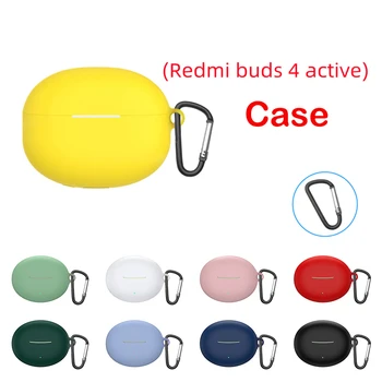 Мягкий силиконовый защитный чехол для Redmi Buds 4 Active Cover Shell Беспроводные наушники Bluetooth Легкий водонепроницаемый чехол