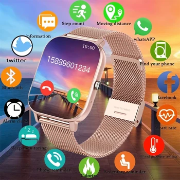 Новые Спортивные Смарт-Часы Bluetooth Call Для Мужчин С Пользовательским Набором ЭКГ 240*240 HD С Сенсорным Экраном, музыкальные Смарт-Часы Для Женщин Для Xiaomi Huawei