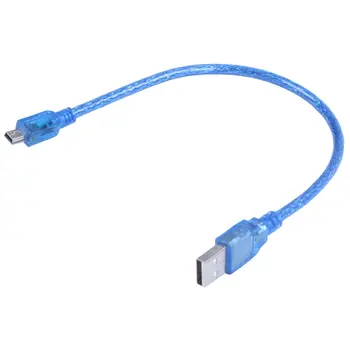 Новый USB 2.0 A для мужчин и Mini USB B, 5-контактный кабель для передачи данных, шнур-адаптер, конвертер длиной 1 фут