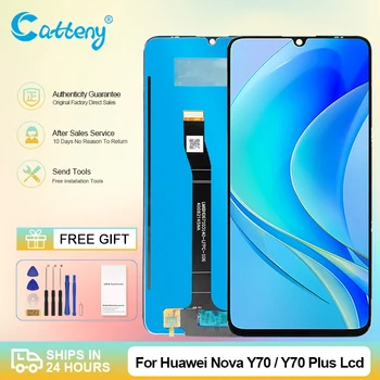 Оптовая продажа 6,75 Дюймов Для Huawei Nova Y70 Lcd Сенсорный Экран Digitizer Y70 Plus Дисплей MGA-LX9 MGA-LX9N в сборе