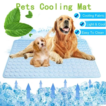 Охлаждающий коврик для собак, очень большая летняя холодная кровать для домашних животных для маленьких и больших собак, Прочное одеяло для кошек, диван, коврик для льда, Одеяло для кошек, аксессуары для домашних животных