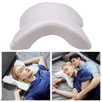 Подушка для влюбленных, U-образная изогнутая подушка для шеи из пены с эффектом памяти, с полым подлокотником, Подушка для рук для пары, спящих боком.
