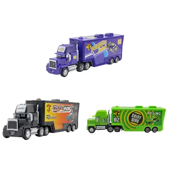 Прочные и долговечные металлические Игрушки Pixar Cars Для детей, разноцветные, с вращающимися колесами, задний контейнеровоз 63