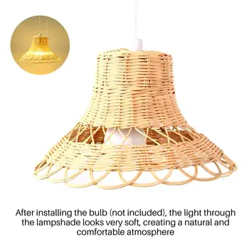 Ротанговый абажур в деревенском стиле, потолочные светильники, абажуры для люстр, реквизит для фотосъемки в семье, декор