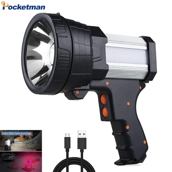 Ручной USB Перезаряжаемый карманный фонарик Pocketman Тактический фонарик Рабочий фонарь Долговечный Прожектор Прожекторный фонарь