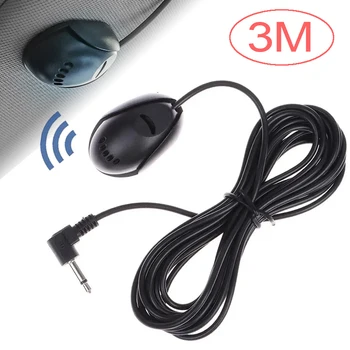 Самоклеящийся автомобильный аудиомикрофон Bluetooth для автомагнитолы Стерео радио DVD с поддержкой головного устройства 3,5 мм Внешний микрофон 3 м